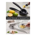 Tasarım Evi 2’li Limon Sıkacağı / Sarımsak Ezici Seti Döküm