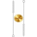 Tasarım Evi 5 Adet Pipet Temizleme Fırçası - Cam Pipet Fırçası - Bambu Pipet Fırçası - Metal Pipet Fırçası - 5'li