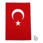 Tasarım Harikaları Türk Bayrağı Alpaka Kumaş 200 x 300 cm - 200*300