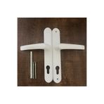 Tasarım Pvc Yale Yaylı Kapı Kolu Alüminyum Beyaz