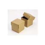 Tasarım Şeker 7 x 7 x 7 cm Kapaklı Kraft Karton Kutu - 25 Adet