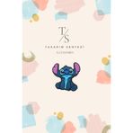 Tasarım Sentezi Rozet Silikon Broş Stitch Lilo Mavi Stiç Koala Yaka Çanta Kıyafet Şapka Aksesuar