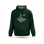 Tasarım Sweatshirt Doğaya Dönüş Tasarım Kapşonlu Sweatshirt, Nefti yeşil, 2XL