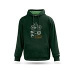 Tasarım Sweatshirt Unisex Bisikletçi Tasarım Kapşonlu Sweatshirt, Nefti yeşil, M