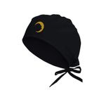 Tasarım Trend Altın Sarısı Hilal & Atatürk Silüeti Baskılı Cerrahi Bone Siyah