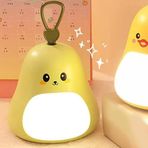 Tasarımlı Gece Lambası – 3 Kademeli Işık Ayarı, Rgb Atmosfer Modu, Usb Şarjlı, Taşınabilir Silikon Bebek Uyku Işığı, Yumuşak Gece Aydınlatması, Bebek–Çocuk Odası İçin (Açık Yeşil)