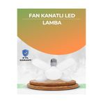 Tasarruflu Pervane LED Ampül 4 Kollu 60 Watt Geniş Alan Aydınlatma UCZZZVM60LEDAMPÜL-2