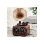 taşarzade Klasik Radyo Görünümlü Gramofon Müzik Kutusu Retro Tarzı Ev Dekorasyon Hediyelik Süs Eşyası
