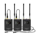 Tascam Ckmova Vocal M V2 Profesyonel UHF Çift Kanallı Kablosuz Mikrofon 2 Verici ve 1 Alıcı Seti
