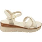 Taşçı Ayakkabı Ventes 5812004Z Kadın Günlük Taş Işlemeli 4 cm Topuk Boyu Tek Bant Sandalet - Ten