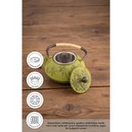 Taşev Armanno - Sümbül Döküm Demlik 900 ml Yeşil