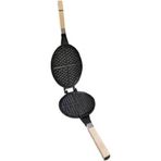 Taşhan 20 cm Döküm Granit Waffle Tavası siyah