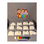 TASHI ART TASHI (3D) 12 Adet Taş Tozu Boyama Araba & Motor Figürleri-Çocuklar İçin Eğitici Aktivite
