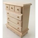 Tashow 1 Adet Çekmece Dolabı Ahşap Dollhouse Burlywood Yatak Odası Metal Kolu Için Çıkarılabilir Raf (Yurt Dışından)