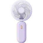 Taşınabililir Mini USB Şarjlı 3 Kademeli El Masaüstü Vantilatör Fan Soğutucu YM88220 - Mor