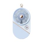 Taşınabililir Mini USB Şarjlı 3 Kademeli El Vantilatör Fan Soğutucu YS2528 - Mavi
