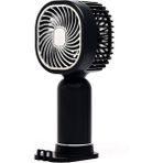 Taşınabililir Mini USB Şarjlı El Masaüstü Vantilatör Fan Soğutucu YM88206 - Siyah