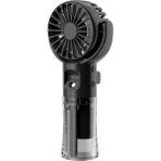 Taşınabililir Su Hazneli Mini USB Şarjlı 3 Kademeli Askılı El Vantilatör Fan Soğutucu F4 - Siyah