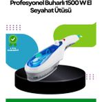 Taşınabilir 1500W Buharlı Ütü, Kolay Kullanım ve Etkili Koku Giderici Özellikli - Altın