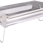 Taşınabilir Barbekü Dış Mekan Odun Kömürü Barbekü Paslanmaz Çelik Piknik Barbekü Katlanabilir Masa Barbekü 3-5 Kişilik