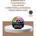 Taşınabilir Bluetooth Disko Topu Uzaktan Kumandalı Işık Efektleri
