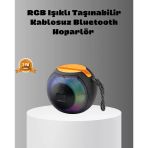 Taşınabilir Bluetooth Hoparlör – Rgb Işıklı, Güçlü Bas Ve 8 Saat Pil Ömrü Mir77742594