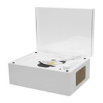 Taşınabilir BT CD çalar, Uzaktan Kumanda Ile Net Ses Kalitesi, BT 5.0 Müzik çalar, Yerleşik Hoparlörler, Ev, Ofis, Seyahat Için (Beyaz Ahşap Tahıl Rengi)