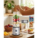 Taşınabilir Cam Blender 450 ml 350 ml Çift Hazneli Smoothie Blender - Lisinya
