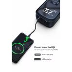 Taşınabilir Dijital Lastik Şişirme Pompası 4 Modlu Led Ekranlı Çok Amaçlı Hava Kompresörü Araba Motosiklet Bisiklet Ve Top Uyumlu