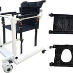Taşınabilir hasta kaldırıcısı, araba için kendi kendine servis kaldırma transferi, yumuşak koltuk ve tuvalet koltuğu, ağırlık kapasitesi 330 lbs, uygun