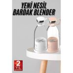 Taşınabilir Kablosuz Şarjlı Kişisel Smoothie El Blender Mini Meyve Sıkacağı Mir94602410