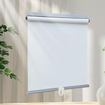 Taşınabilir Karartma Stor Perde Isı Yalıtımı Pencere Perdeleri Ayarlanabilir 32-150 cm Yatak Odası ve Çocuk Odası için Serbest Delikli Panjurlar Beyaz 140x200 cm (55,1x78,7 inç)