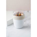 Taşınabilir Kaşıklı Yoğurt Kabı - 700 ml Pratik Yemek Bardağı