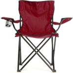 Taşınabilir Katlanır Kamp Sandalyesi Konforlu ve Pratik Rejisör Sandalye - Bordo - 6456 Ecorce Tube Marron - Polyester
