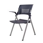 Taşınabilir katlanır sandalye - bilgisayar kullanımı için ultra hafif ofis koltuğu, eğitim ve okuma için sağlam tasarım, saklaması kolay, konferanslar ve çalışma oturumları için ideal