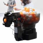 Taşınabilir Masa Tenisi Robotu, Otomatik Ping Pong Robot Top Makinesi, Küçük Masa Tenisi Topu Fırlatıcısı, 110 Maksimum Top Depolama Kapasitesi, Spor Salonları, Kulüpler İçin