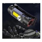 Taşınabilir Mini far XPE + COB LED far USB şarj edilebilir kafa lambası kullanımı 18650 pil kamp