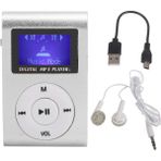 Taşınabilir Mini Mp3 Müzik Çalar Spor Arka Klipsli LCD Ekran Mp3 Destekli Hafıza Kartı (Gümüş) (Yurt Dışından) - Renkli