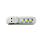 Taşınabilir Mini USB 3 LED Beyaz Lamba 5730 SMD Kamp Stick Led
