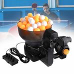 Taşınabilir Otomatik Masa Tenisi Topu Fırlatıcısı, Ping Pong Eğitim Robotu, 110 Maksimum Top Depolama Kapasitesi, Antrenman İçin Otomatik Top Makinesi, Okul/Ev