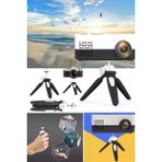 Taşınabilir Oynar Başlıklı Siyah Tripod Masaüstü Projektör Standı