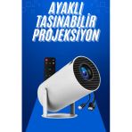 Taşınabilir Projeksiyon Ayaklı Projektör Android Uyumlu Hdmı Girişli Mir55008753