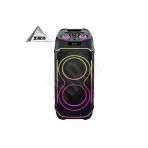 Taşınabilir Rgb Bluetooth USB Sd Tws Parti Karaoke Microfon Hoparlör Sesbombası 2X10INC 100WMAXPOWER