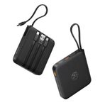 Taşınabilir Şarj Cihazı dahili Kablolar, iPhone için PD 20W, 10000mAh Hızlı Şarj Güç Bankası, 22.5W USB C Mini Pil Paketi, iPhone Samsung Galaxy Tablet ve daha fazlası Telefon için Seyahat Essentia,