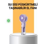 Taşınabilir Şarjlı Su Buharlı Mini Klima Fan - 001-Siyah