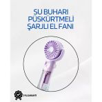Taşınabilir Şarjlı Su Sisi Püskürtmeli Mini El Fanı – 4 Hız Ayarı, Tip-C Şarjlı, Sessiz Motor Mir99700126