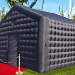 Taşınabilir Siyah Şişme Küp Çadır - 18ft x 16ft Düğün Gazebo ve Gece Kulübü Pavilion Açık Hava Etkinlikleri Arka Bahçe Partileri Festivaller ve Kutlamalar için