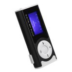 Taşınabilir Spor MP3 ÇALAR, Dahili 300mAh Lityum Pil Ve LCD Ekranlı Mini Müzik Medya Oynatıcısı, Çocuklar Erkekler Kızlar Için Hafıza Kartını Dijital Müzik Çalar Destekler(Siyah)