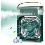 Taşınabilir Vantilatör Su Soğutmalı Masaüstü USB Fan Air Cooler - Yeşil