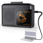 Taşınabilir Walkman Kaset Çalar Dönüştürücü, USB üzerinden Dijital Dönüştürücü Kaset, PC/Dizüstü Bilgisayarlar ile Uyumlu, Dahili Hoparlör ve Kulaklık, Tam Stereo Ses, Walkman Teyp MP3/iPod Formatına